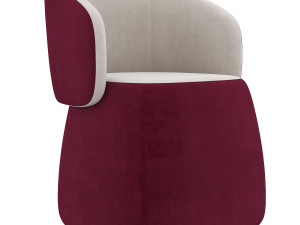 openest chick pouf whitesweep haworth 3D मॉडल