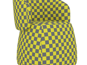 openest chick pouf whitesweep haworth 3D मॉडल