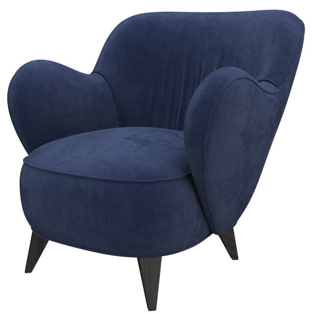 pair of vladimir kagan mid century barrel chairs designed documented Model 3D .c4d .max .obj .3ds .fbx .stl .blend 