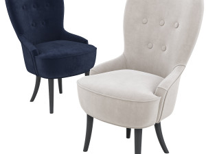 remsta-armchair-tallmyra-dark-green 3D Model