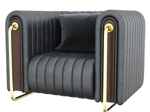 Fl&uuml;sse Sessel 3D Modell