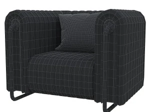 Fl&uuml;sse Sessel 3D Modell