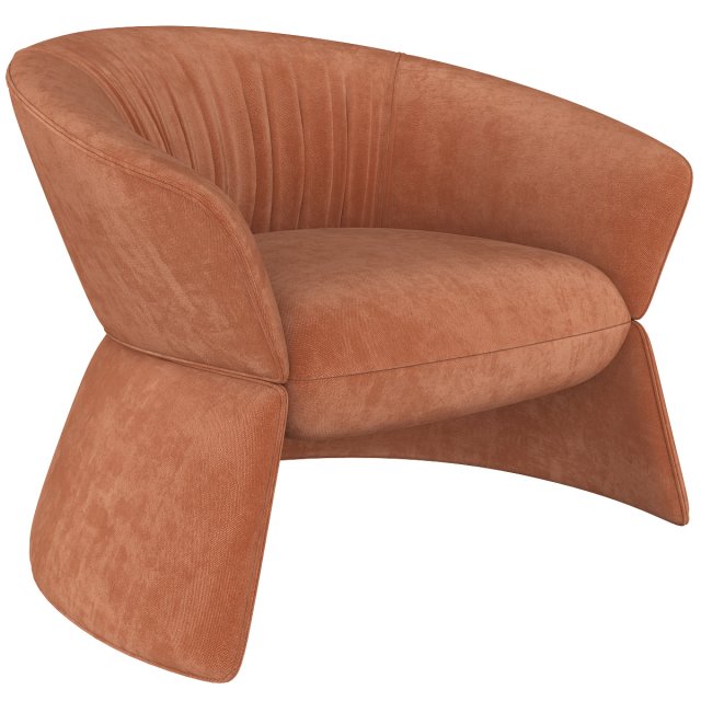 swale high armchair and designer furniture 3D Model .c4d .max .obj .3ds .fbx .stl .blend 