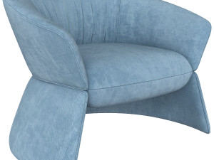 swale high armchair and designer furniture 3D Model