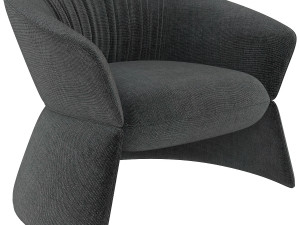 swale high armchair and designer furniture 3D Model