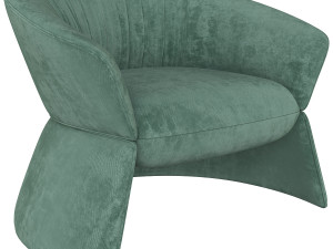 swale high armchair and designer furniture 3D Model