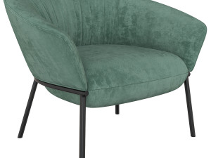 swale high armchair and designer furniture 3D Model