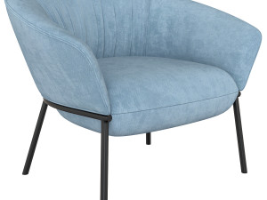 swale high armchair and designer furniture 3D मॉडल
