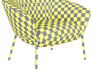 swale high armchair and designer furniture 3D मॉडल