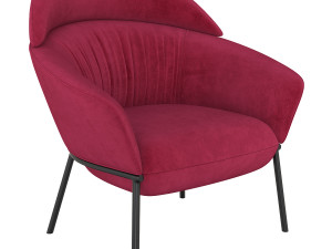swale high armchair and designer furniture4 3D Model