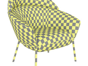 swale high armchair and designer furniture4 3D Model