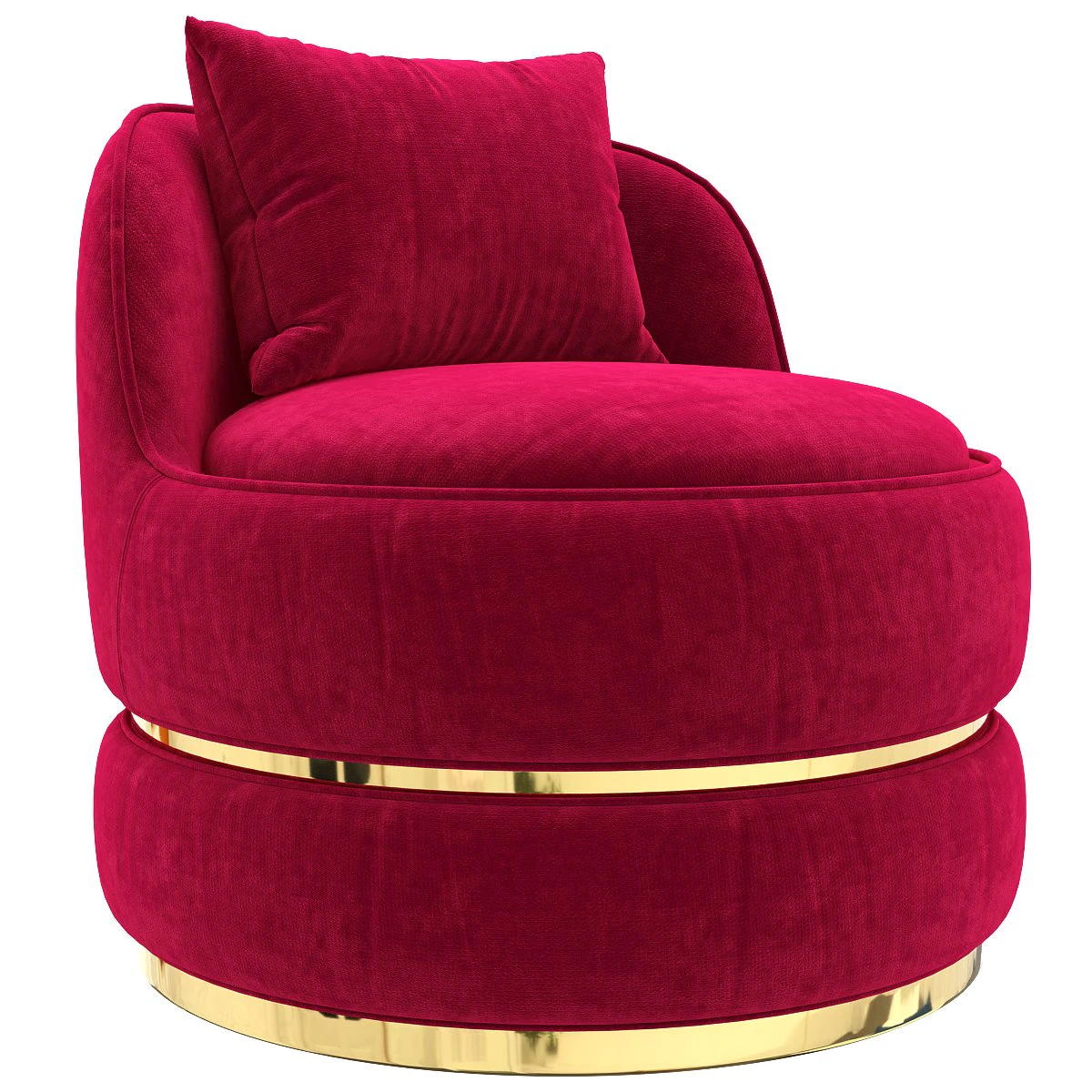makeup-barrel-chair 3D Model .c4d .max .obj .3ds .fbx .stl .blend
