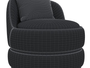 makeup-barrel-chair 3D मॉडल