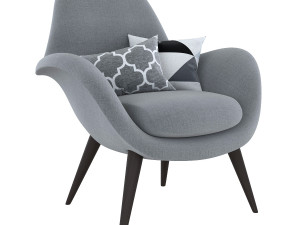 swoon lounge fredericia furniture 3D 模型