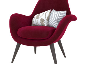 swoon lounge fredericia furniture Model 3D