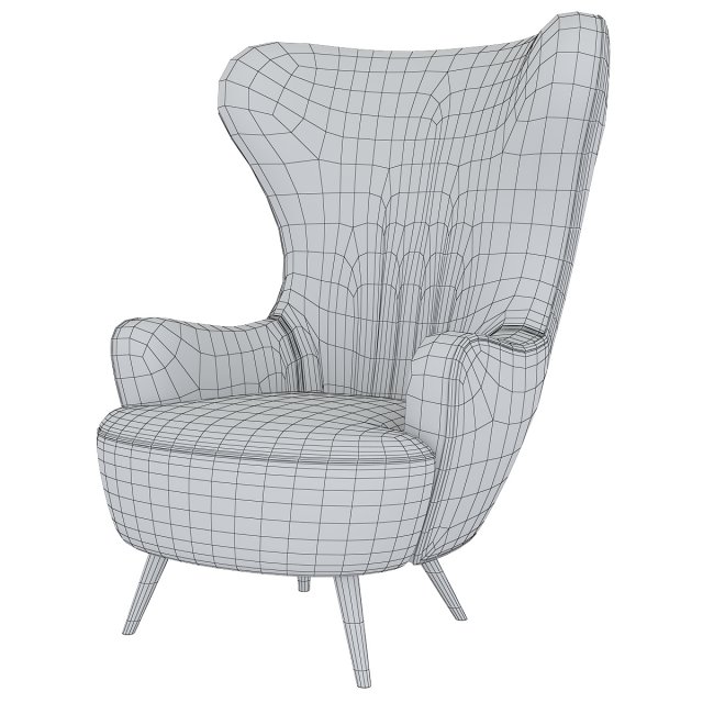 tom dixon wingback 3D Model