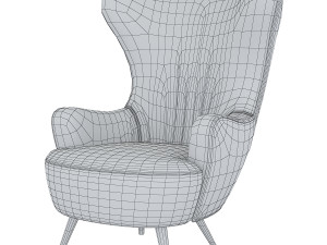 tom dixon wingback Model 3D