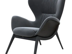 torre nirvana high back lounge chair 3D Model