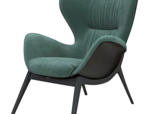 torre nirvana high back lounge chair 3D Model