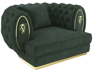 modern sofa furniture button chair sofa class furnishings model armchair sofa lounger classic long-s Model 3D