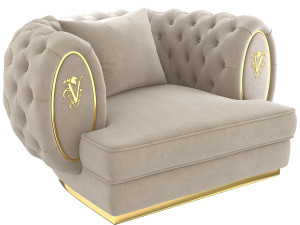 modern sofa furniture button chair sofa class furnishings model armchair sofa lounger classic long-s Model 3D
