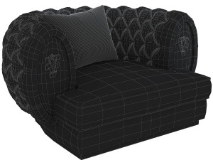 modern sofa furniture button chair sofa class furnishings model armchair sofa lounger classic long-s Model 3D