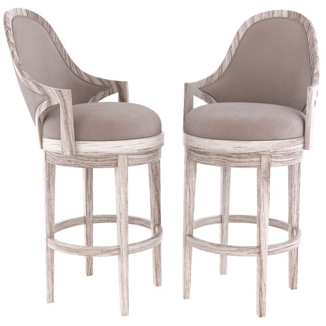 appellation upholstered swivel counter stool 3D Модель .c4d .max .obj .3ds .fbx .stl .blend 