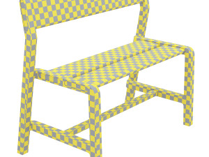 ikea-childrensbench ypperlig-beechdarkred 3Dモデル