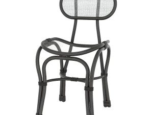 single rattan chair 3D Model