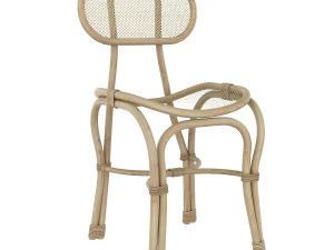 single rattan chair 3D Model