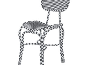 single rattan chair 3Dモデル