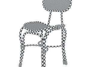 single rattan chair 3D Model