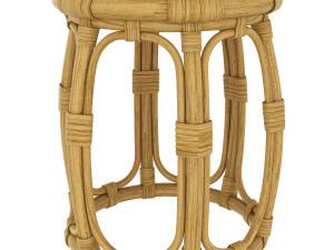 rattan accent table 3D-Modell