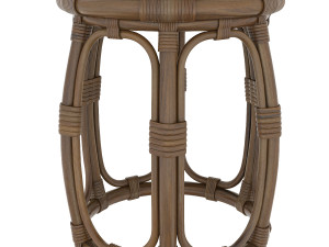 rattan accent table 3D-Modell