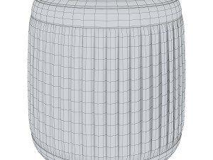 blooming ville pleat pouf Modèle 3D