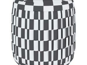 blooming ville pleat pouf Modèle 3D