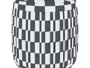 blooming ville pleat pouf 3D Model