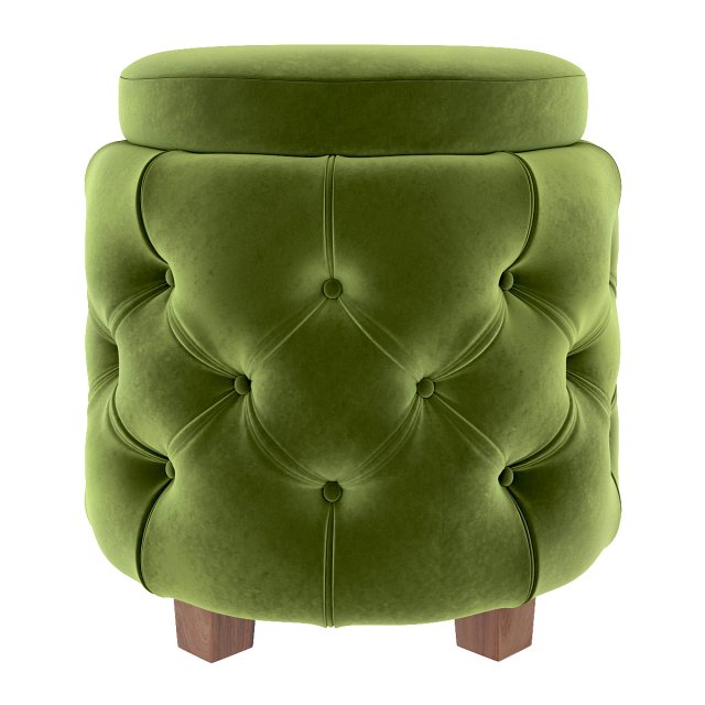couch furniture stool ottoman box 3D Model .c4d .max .obj .3ds .fbx .stl .blend