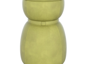 lepli leather pouf 3D Model