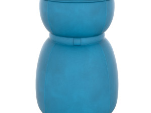 lepli leather pouf Model 3D