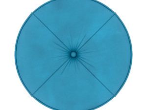 lepli leather pouf Model 3D