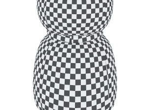 lepli leather pouf Model 3D