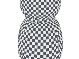 lepli leather pouf 3D Model