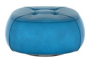 lepli leather pouf 3D Model