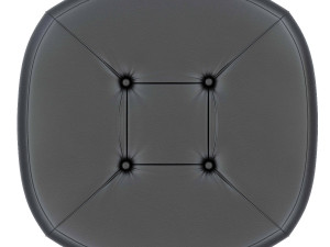 lepli leather pouf 3D Model