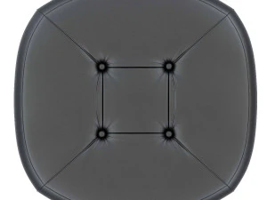 lepli leather pouf 3D Model