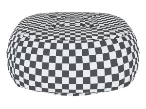 lepli leather pouf 3D Model