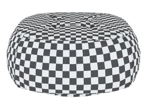 lepli leather pouf 3D Model