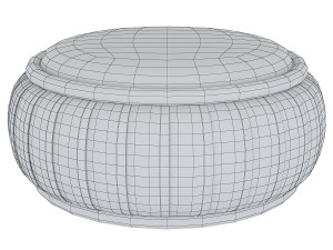 malibu pouf arcit 3D 모델