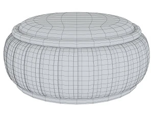 malibu pouf arcit 3D Model